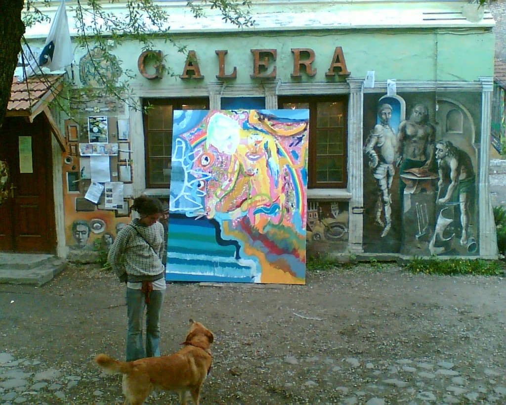 Muse of 5th Day of Creation by Andrius Kulikauskas at Uzupio Galera, Republic of Uzupis